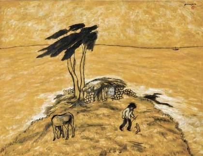 변시지 대표작 초가와 바람