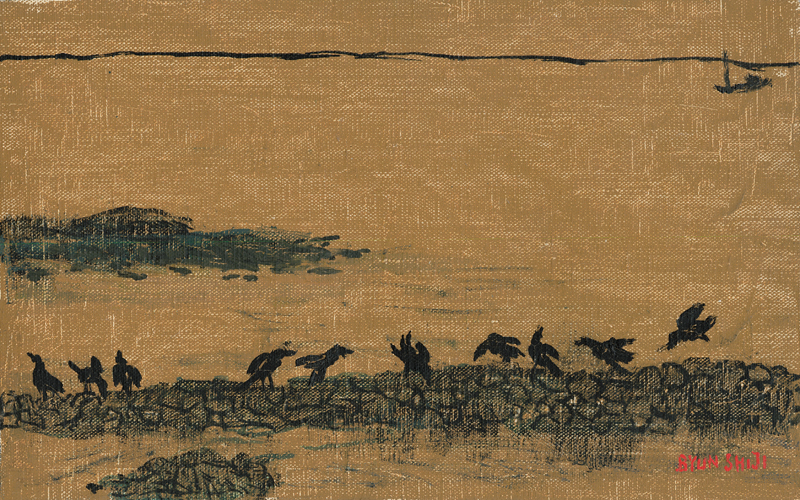 변시지 대표작 까마귀